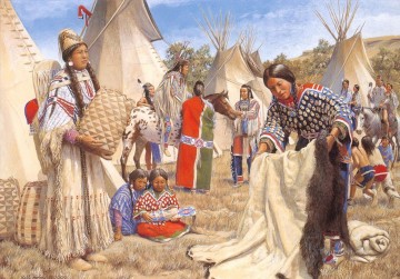 西部アメリカンインディアン 52 Oil Paintings